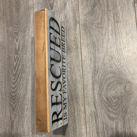 Vintage Rescued Wooden Sign - Picture 3 of 5